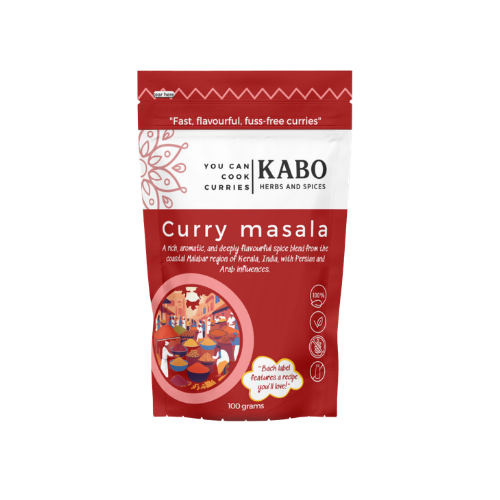 KABO Curry Masala 100g – Authentic All-Purpose Indian Curry Blend – Ready in 20 Minutes