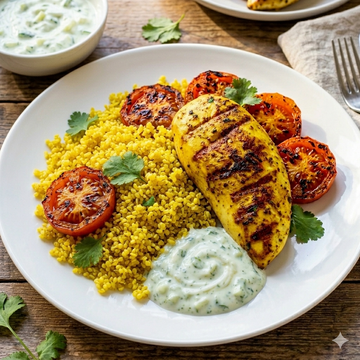 Quinoa and grilled chicken