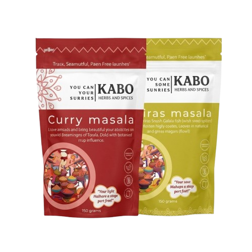 Kabo Classic Indian Curry Bundle – 2-Pack Artisan Kit | Indian curry in under 20 minutes | No Prep, No Chopping,| Madras masala & Curry masala Blends.