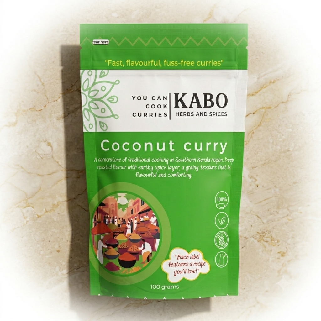 Kabo Classic Indian Curry Bundle Kolhapuri & Coconut  Ready in 20 Minutes