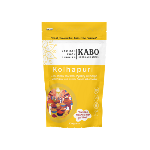 KABO Kolhapuri 100g – Fiery Western Indian Curry Blend – Ready in 20 Minutes