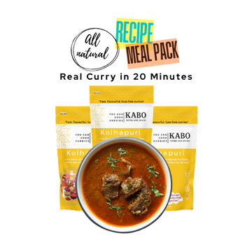 KABO Kolhapuri Masala 100g – Fiery Southwest Indian Curry Blend – Ready in 20 Minutes