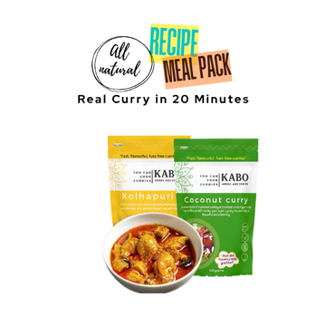 Kabo Classic Indian Curry Bundle – Kolhapuri & Coconut – Ready in 20 Minutes