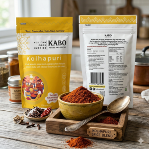Kabo Classic Indian Curry Bundle – Kolhapuri & Coconut – Ready in 20 Minutes